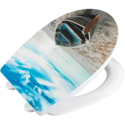 Wenko Premium WC-Sitz Boat High Gloss Thermoplast Mehrfarbig 4 Wenko Premium WC-Sitz Boat High Gloss Thermoplast Mehrfarbig – Bild 2