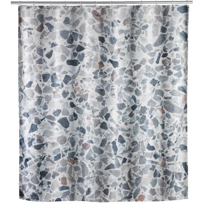 Wenko Duschvorhang Terrazzo Polyester 180 Cm X 200 Cm Waschbar 3 Wenko Duschvorhang Terrazzo Polyester 180 Cm X 200 Cm Waschbar