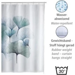 Wenko Anti-Schimmel Duschvorhang Ginkgo Polyester 180 Cm X 200 Cm 10 Wenko Anti-Schimmel Duschvorhang Ginkgo Polyester 180 Cm X 200 Cm -Wenko 4008838295908 1068 03