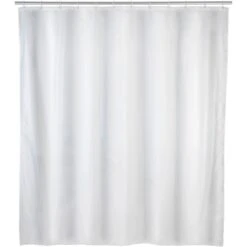 Wenko Anti-Schimmel Duschvorhang Uni Polyester 120 Cm X 200 Cm Weiß
