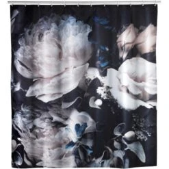 Wenko Anti-Schimmel Duschvorhang Peony Polyester 180 Cm X 200 Cm