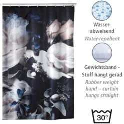 Wenko Anti-Schimmel Duschvorhang Peony Polyester 180 Cm X 200 Cm -Wenko 4008838303467 1068 03