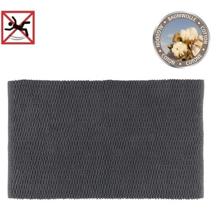 Wenko Badematte Mona 50 Cm X 80 Cm Dunkelgrau 3 Wenko Badematte Mona 50 Cm X 80 Cm Dunkelgrau