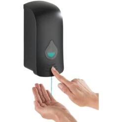 Wenko Desinfektionsmittel- Und Seifenspender Ranera L Schwarz 11 Wenko Desinfektionsmittel- Und Seifenspender Ranera L Schwarz -Wenko 4008838313275 1068 4