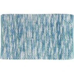 Wenko Badteppich Urdu Mit Melange-Effekt 60 Cm X 90 Cm Aqua