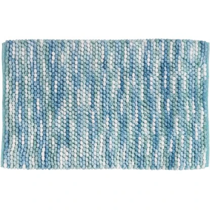 Wenko Badteppich Urdu Mit Melange-Effekt 60 Cm X 90 Cm Aqua 3 Wenko Badteppich Urdu Mit Melange-Effekt 60 Cm X 90 Cm Aqua