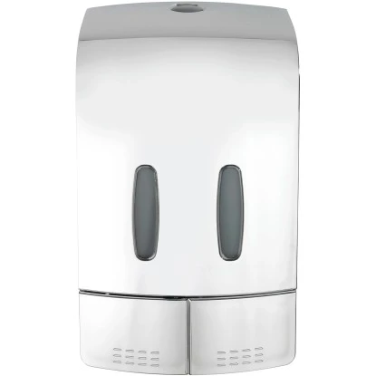 Wenko Desinfektionsmittel- Und Seifenspender Tartas 2-Kammer Chrom 3 Wenko Desinfektionsmittel- Und Seifenspender Tartas 2-Kammer Chrom