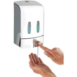 Wenko Desinfektionsmittel- Und Seifenspender Tartas 2-Kammer Chrom 9 Wenko Desinfektionsmittel- Und Seifenspender Tartas 2-Kammer Chrom -Wenko 4008838327678 1068 4