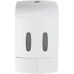 Wenko Desinfektionsmittel- Und Seifenspender Tartas 2-Kammer Weiß