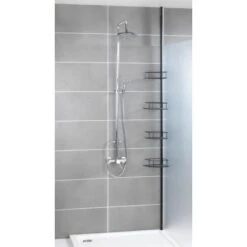 Wenko Teleskop-Duschregal Dolcedo Aus Edelstahl 31 X 23 X 275 Cm Schwarz-Matt 16 Wenko Teleskop-Duschregal Dolcedo Aus Edelstahl 31 X 23 X 275 Cm Schwarz-Matt -Wenko 4008838328460 1068 AB 07