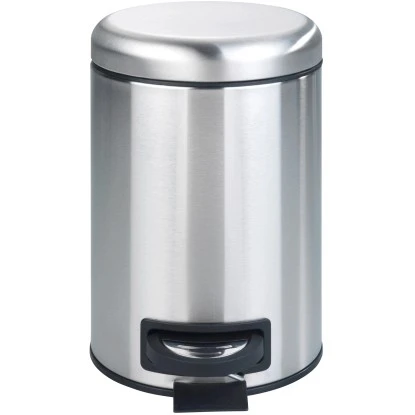 Wenko Treteimer Leman Speedy Edelstahl Matt 3 L 4 Wenko Treteimer Leman Speedy Edelstahl Matt 3 L – Bild 2