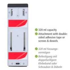 Wenko Desinfektionsmittelspender Istres 320 Ml Schwarz 15 Wenko Desinfektionsmittelspender Istres 320 Ml Schwarz -Wenko 4008838335253 1068 AI 05