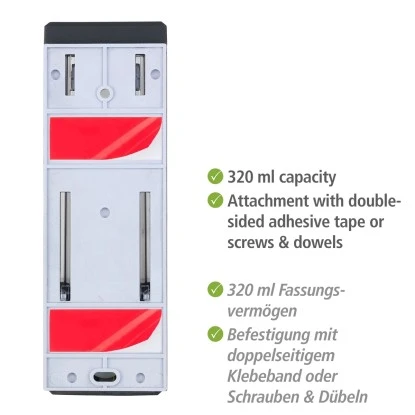 Wenko Desinfektionsmittelspender Istres 320 Ml Schwarz 7 Wenko Desinfektionsmittelspender Istres 320 Ml Schwarz – Bild 5