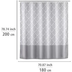 Wenko Anti-Schimmel Duschvorhang Echo Polyester 180 Cm X 200 Cm -Wenko 4008838335611 1068 05