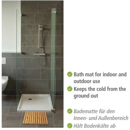 Wenko Baderost Indoor & Outdoor Bambus Rutschhemmende Unterseite 50 Cm X 50 Cm 5 Wenko Baderost Indoor & Outdoor Bambus Rutschhemmende Unterseite 50 Cm X 50 Cm – Bild 3