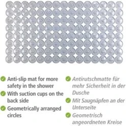 Wenko Wanneneinlage Belem 67,5 Cm X 36 Cm Transparent -Wenko 4008838346990 1068 03