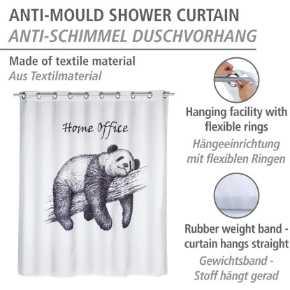 Wenko Anti-Schimmel Duschvorhang Home Office Flex Polyester 180 Cm X 200 Cm 4 Wenko Anti-Schimmel Duschvorhang Home Office Flex Polyester 180 Cm X 200 Cm – Bild 2