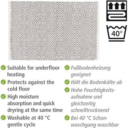Wenko Badematte Abai Aus Recycelten PET Flaschen 50 Cm X 80 Cm 5 Wenko Badematte Abai Aus Recycelten PET Flaschen 50 Cm X 80 Cm – Bild 3