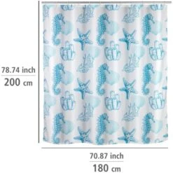 Wenko Anti-Schimmel Duschvorhang Lagoa Polyester 180 Cm X 200 Cm 12 Wenko Anti-Schimmel Duschvorhang Lagoa Polyester 180 Cm X 200 Cm -Wenko 4008838347539 1068 05