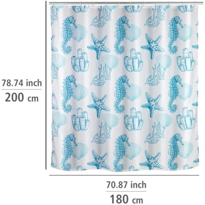 Wenko Anti-Schimmel Duschvorhang Lagoa Polyester 180 Cm X 200 Cm 7 Wenko Anti-Schimmel Duschvorhang Lagoa Polyester 180 Cm X 200 Cm – Bild 5