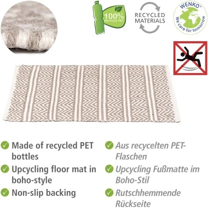 Wenko Badematte Shaki Aus Recycelten PET Flaschen 50 Cm X 80 Cm 4 Wenko Badematte Shaki Aus Recycelten PET Flaschen 50 Cm X 80 Cm – Bild 2