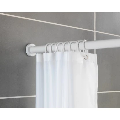 Wenko Teleskop-Duschvorhangstange Luz Ausziehbar Rostfrei 70 Cm - 115 Cm Weiß 8 Wenko Teleskop-Duschvorhangstange Luz Ausziehbar Rostfrei 70 Cm - 115 Cm Weiß – Bild 6