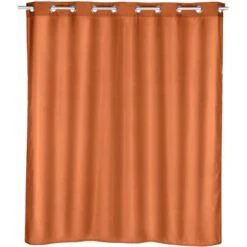Wenko Duschvorhang Comfort Flex Terracotta Polyester 180 Cm X 200 Cm Waschbar