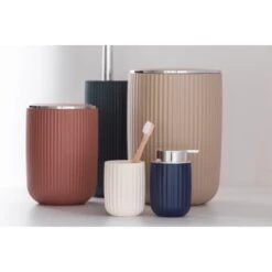 Wenko Schwingdeckeleimer Agropoli L Kosmetikeimer Mit Schwingdeckel 5,5 L Beige -Wenko 4008838354834 1068 03