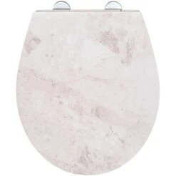Wenko Premium WC-Sitz White Marble Aus Duroplast Mit Absenkautomatik