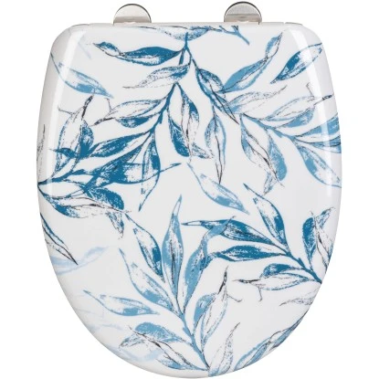 Wenko WC-Sitz Catala Mit Absenkautomatik Weiß-Blau 3 Wenko WC-Sitz Catala Mit Absenkautomatik Weiß-Blau