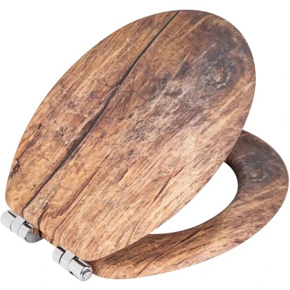 Wenko WC-Sitz Rustic Mit Absenkautomatik Braun 5 Wenko WC-Sitz Rustic Mit Absenkautomatik Braun – Bild 3