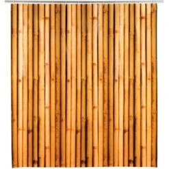 Wenko Duschvorhang Babusa 180 Cm X 200 Cm Braun
