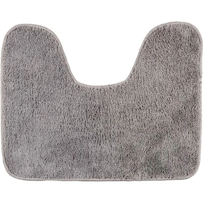 Wenko WC-Vorleger Mit Ausschnitt 40 Cm X 50 Cm Grau 3 Wenko WC-Vorleger Mit Ausschnitt 40 Cm X 50 Cm Grau