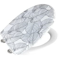 Wenko WC-Sitz Samoa Weiß-Schwarz -Wenko 4008838386514 1068 S 03