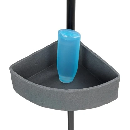 Wenko Teleskop-Eckregal Villata Mit 3 Körben 28 X 20,5 X 275 Cm Schwarz-Grau 10 Wenko Teleskop-Eckregal Villata Mit 3 Körben 28 X 20,5 X 275 Cm Schwarz-Grau – Bild 8