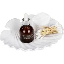 Wenko Ablage Muschel Keramik Weiß