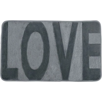 Wenko Badteppich Memory Foam Love 50 Cm X 80 Cm Grau 3 Wenko Badteppich Memory Foam Love 50 Cm X 80 Cm Grau