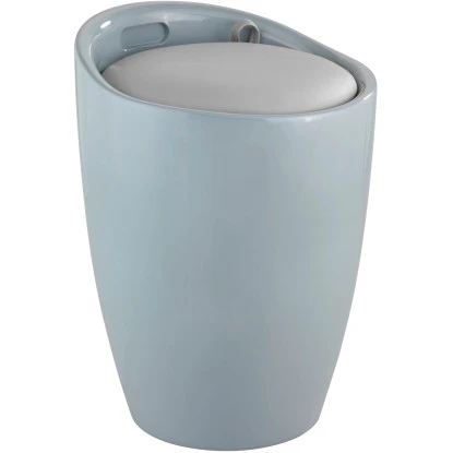 Wenko Badhocker Candy Inkl. Wäschekorb Kunststoff Grau 5 Wenko Badhocker Candy Inkl. Wäschekorb Kunststoff Grau – Bild 3