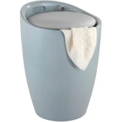 Wenko Badhocker Candy Inkl. Wäschekorb Kunststoff Grau 9 Wenko Badhocker Candy Inkl. Wäschekorb Kunststoff Grau -Wenko 4008838517567 1068 02