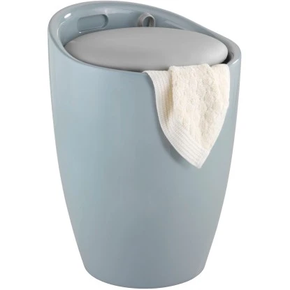 Wenko Badhocker Candy Inkl. Wäschekorb Kunststoff Grau 6 Wenko Badhocker Candy Inkl. Wäschekorb Kunststoff Grau – Bild 4