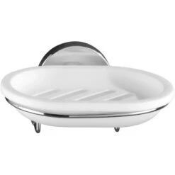 Wenko Vacuum-Loc Wand Seifenablage Milazzo Chrom-Weiß 23 Wenko Vacuum-Loc Wand Seifenablage Milazzo Chrom-Weiß -Wenko 417828 1068 picture 1