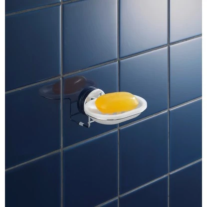 Wenko Vacuum-Loc Wand Seifenablage Milazzo Chrom-Weiß 15 Wenko Vacuum-Loc Wand Seifenablage Milazzo Chrom-Weiß – Bild 13