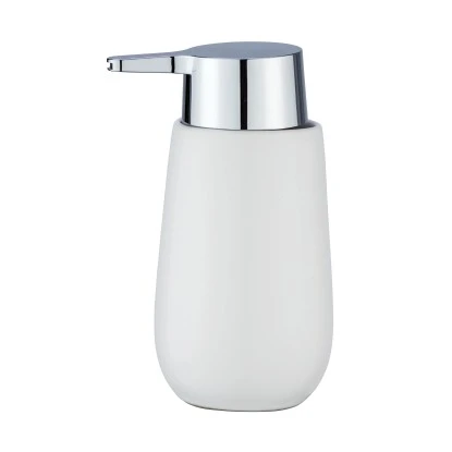 Wenko Seifenspender Badi0.32 L Keramik 9,5 X 16 X 8 Cm Weiß 5 Wenko Seifenspender Badi0.32 L Keramik 9,5 X 16 X 8 Cm Weiß – Bild 3