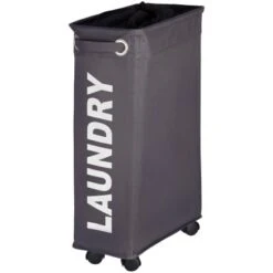 Wenko Wäschesammler Corno Dunkelgrau-Schwarz 43 L