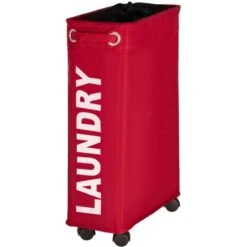 Wenko Wäschesammler Corno Rot-Schwarz 43 L