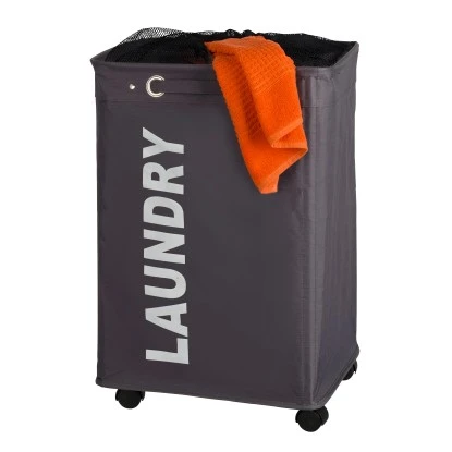 Wenko Wäschesammler Quadro Grau 79 L 4 Wenko Wäschesammler Quadro Grau 79 L – Bild 2