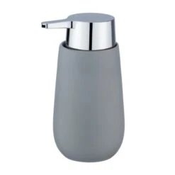 Wenko Seifenspender Badi Grau 0.32 L Keramik 9.5 X 16 X 8 Cm