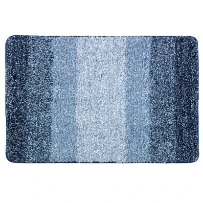 Wenko Badteppich Luso Blau Polyester, 60 X 90 Cm, Blau 4 Wenko Badteppich Luso Blau Polyester, 60 X 90 Cm, Blau – Bild 2