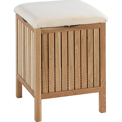 Wenko Bad- & Wohnhocker Norway Mit Wäschesammler Braun 3 Wenko Bad- & Wohnhocker Norway Mit Wäschesammler Braun