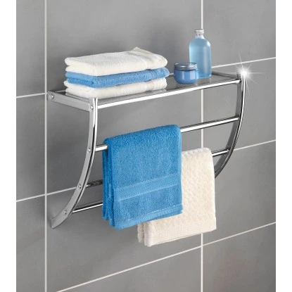 Wenko Exclusiv Wandregal Pescara Chrom 46 Cm X 56 Cm X 21,5 Cm 4 Wenko Exclusiv Wandregal Pescara Chrom 46 Cm X 56 Cm X 21,5 Cm – Bild 2